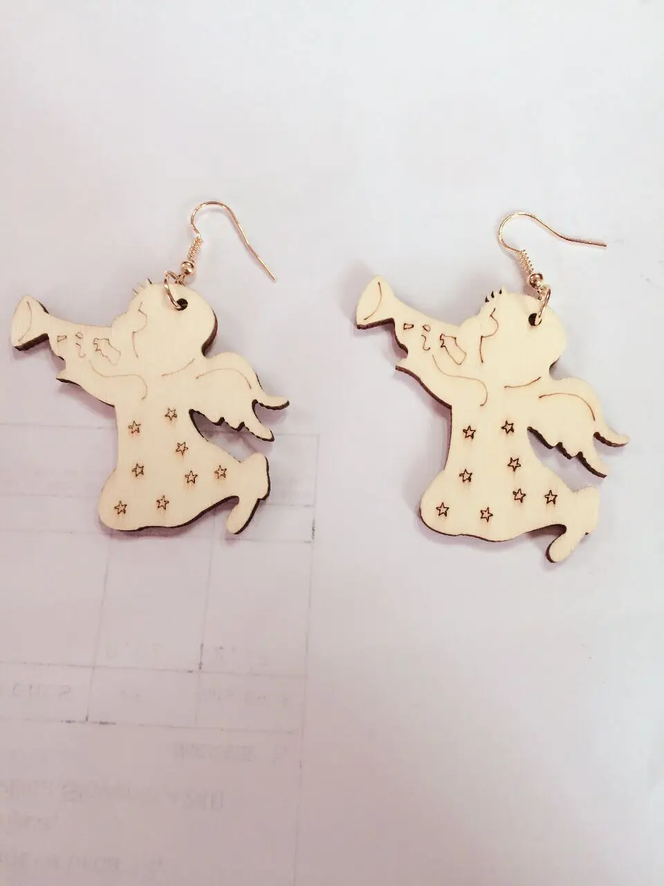 Деревянные ювелирные изделия в виде совы серьги с отверстиями новейшие