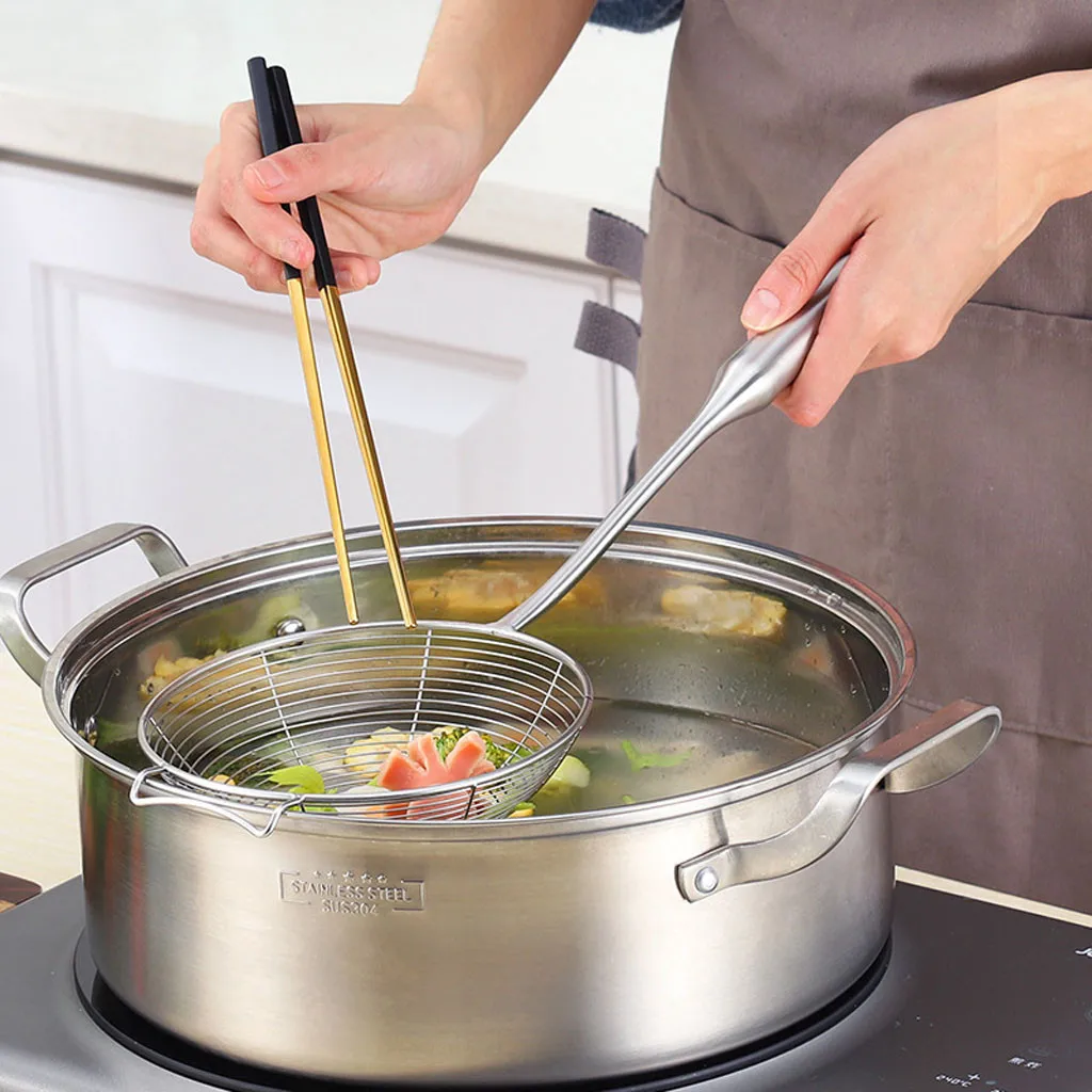 Практичная кухонная мука из нержавеющей стали ручной сетчатый ситечко для муки