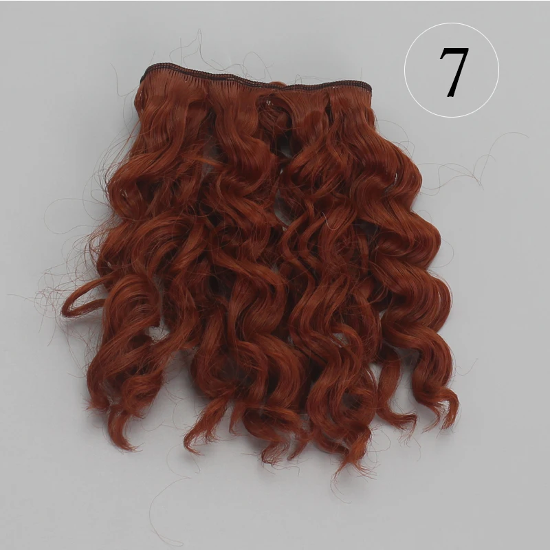 15 см кукольные волосы для 1/3 1/4 1/6 BJD diy кукла натуральные волнистые кукольные парики деревья молочный Шелковый парик термостойкие высокотемпературные кукольные волосы