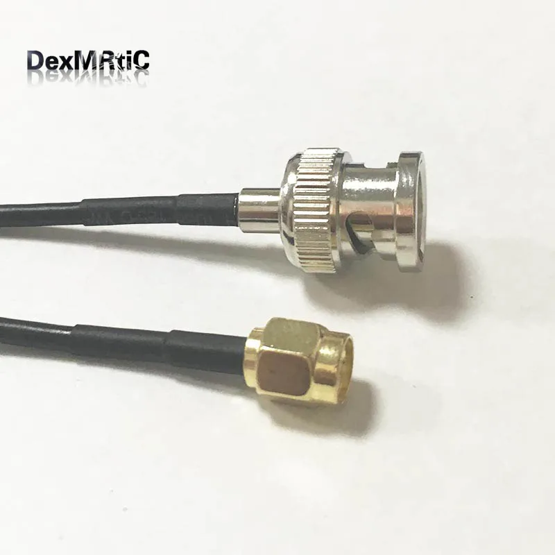 1 шт. Новый BNC штекер к RP SMA гнездовой штырь RG174 коаксиальный кабель Pigtail 20 см