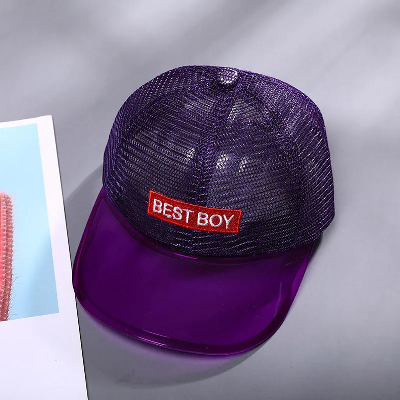 Best Purple Doitbest/ детская бейсбольная кепка для детей от 2 до 6 лет, Детская кепка в стиле хип-хоп с козырьком из ПВХ, лучшая сетчатая Кепка для мальчиков и девочек, бейсболки - Цвет: Best Purple