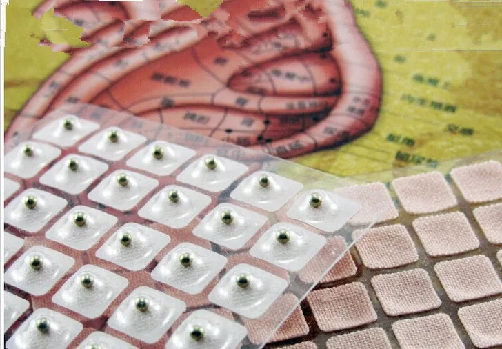 Лидер продаж! 600 шт. магнитотерапия семена уха наклейки ухо иглоукалывание иглы