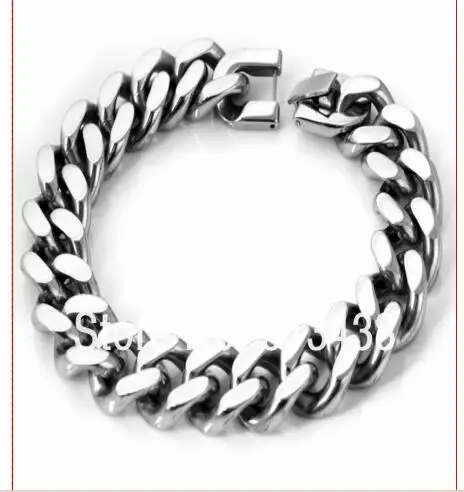 Браслет цепочка мужской из нержавеющей стали 77 г 15 мм|bracelet box|braceletbracelet uv |