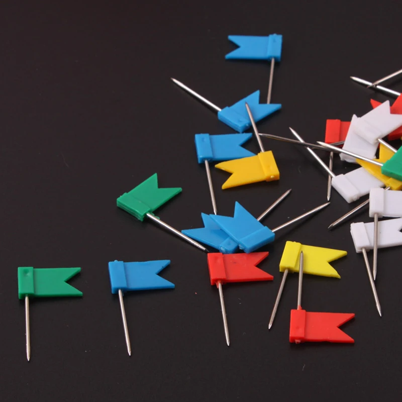 100 шт. цветные штифты с флагом офисные товары для дома и школы пробковая доска