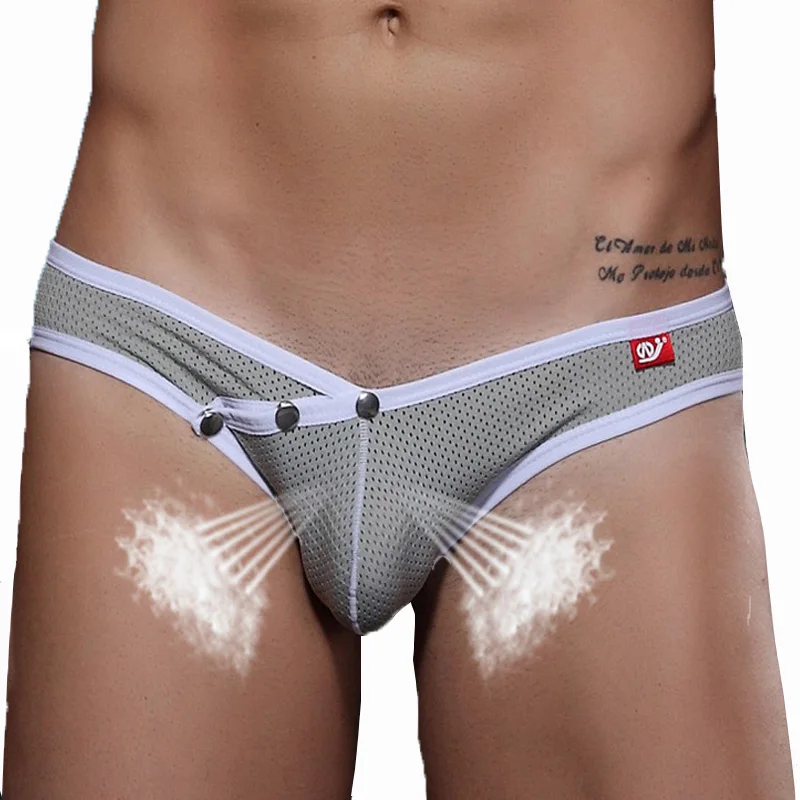 Мужские плавки с низкой талией для мужчин мужское Сетчатое нижнее белье