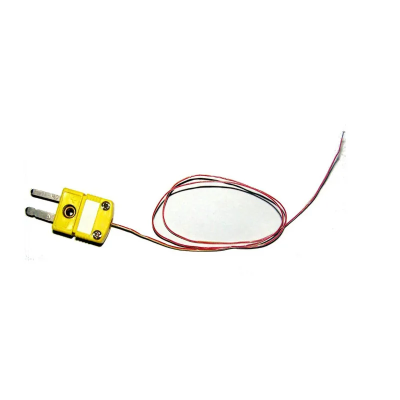 Panel mount K-type thermocouple miniature plug connector sensor with 0.3 - 5 meters high temperature wire US type | Обустройство дома