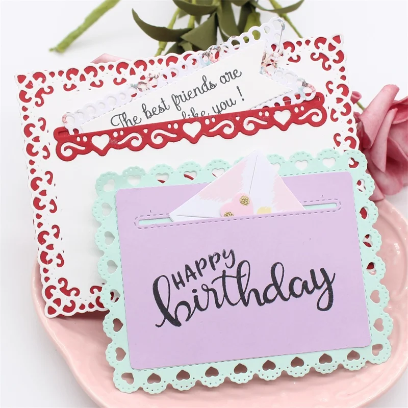 Карманная бирка KSCRAFT металлические режущие штампы трафареты для сделай сам