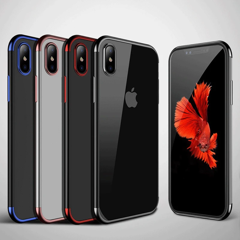 Чехол для телефона iPhone Xs Max 6 5 противоударный мягкий силиконовый защитный чехол