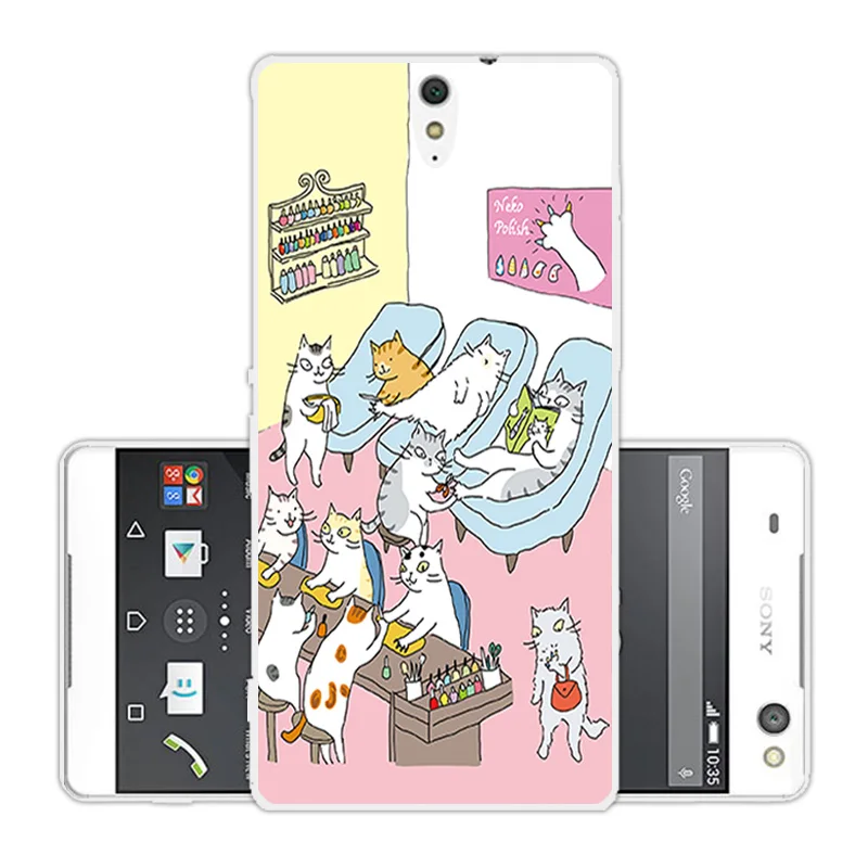 For Sony Xperia C5 Phone Cases Soft Silicone Square Back Cover 6.0 inch Clear TPU for Ultra / Dual E5533 Coque |