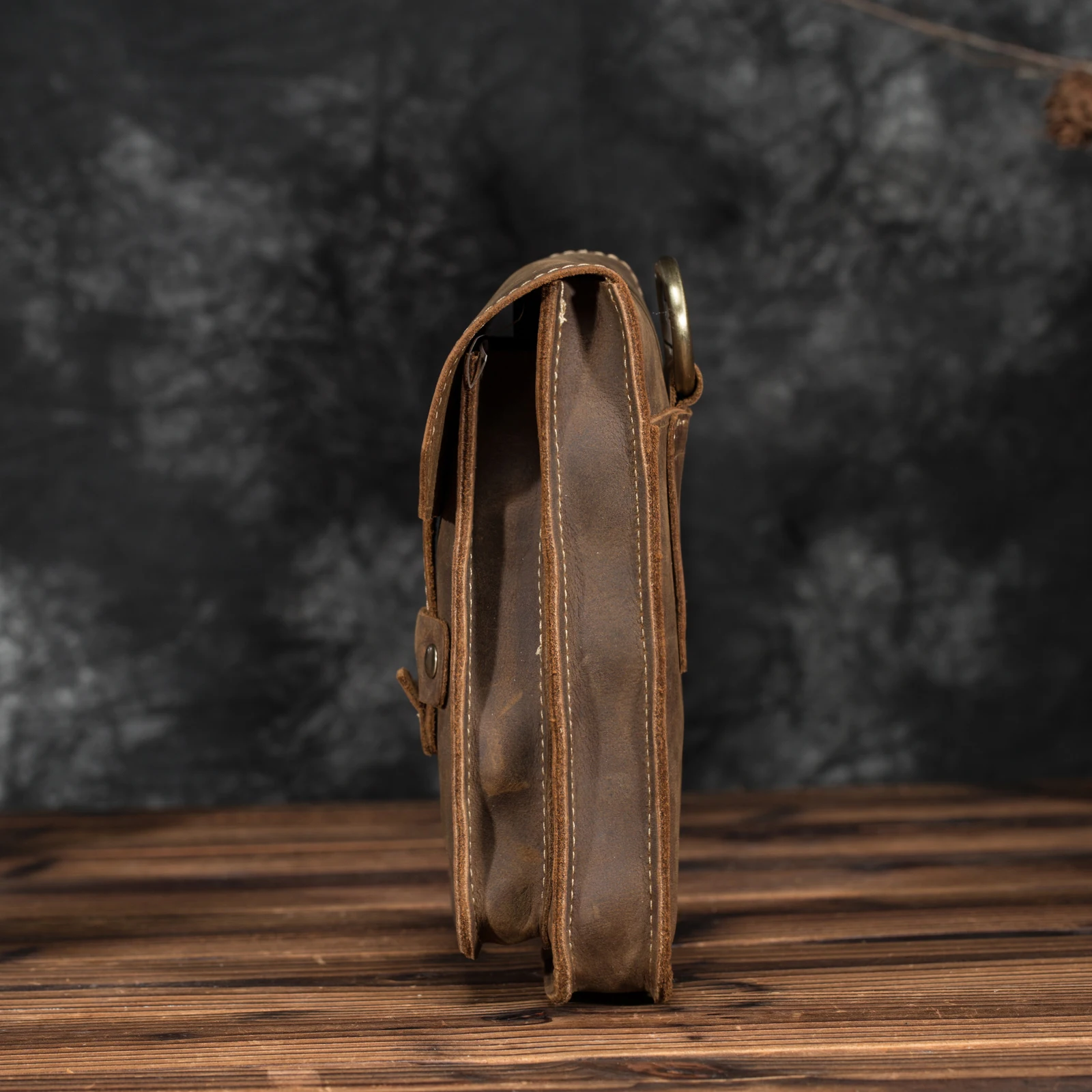 Натуральная натуральная кожа мужская повседневная дизайнерская маленькая