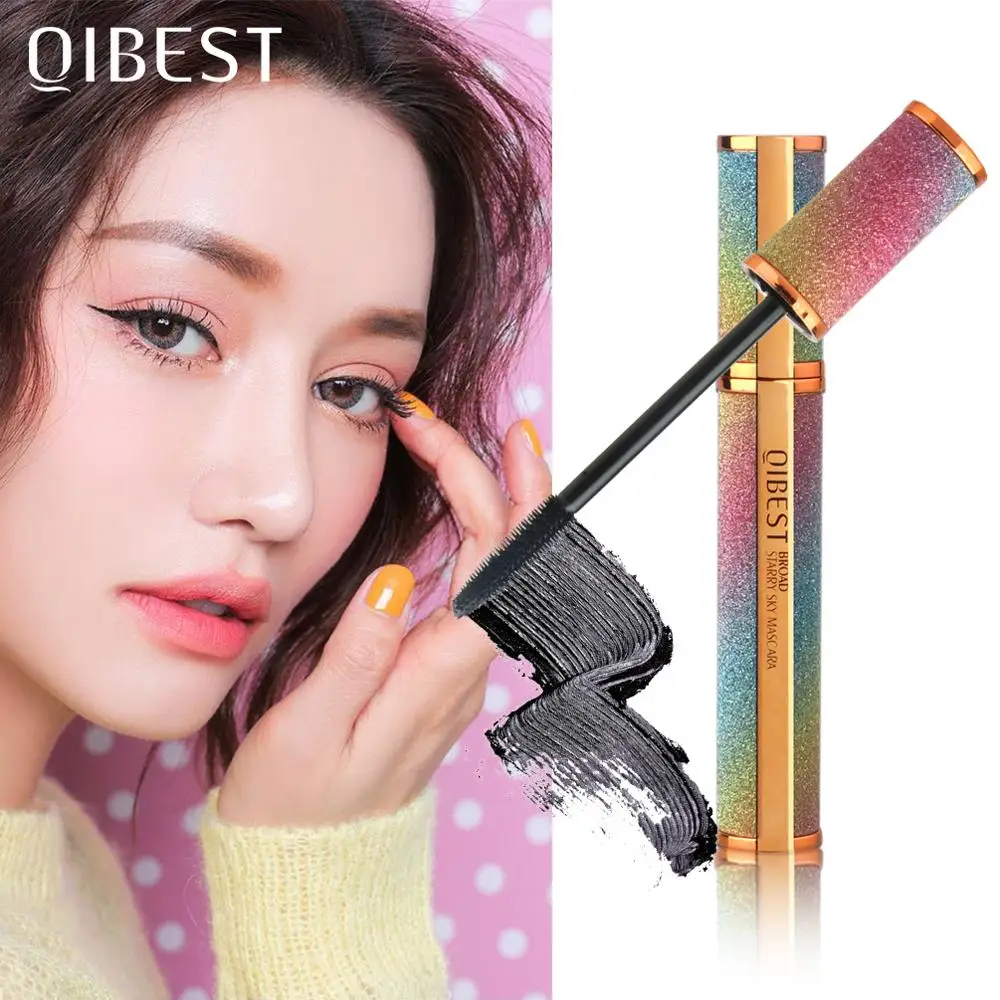 Тушь для ресниц 4D из шелкового волокна Водостойкая тушь Starry Sky наращивания Черная