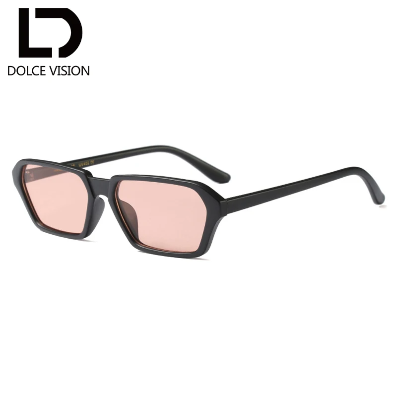 Dolce vision белый прямоугольные солнцезащитные очки для Для женщин коричневый