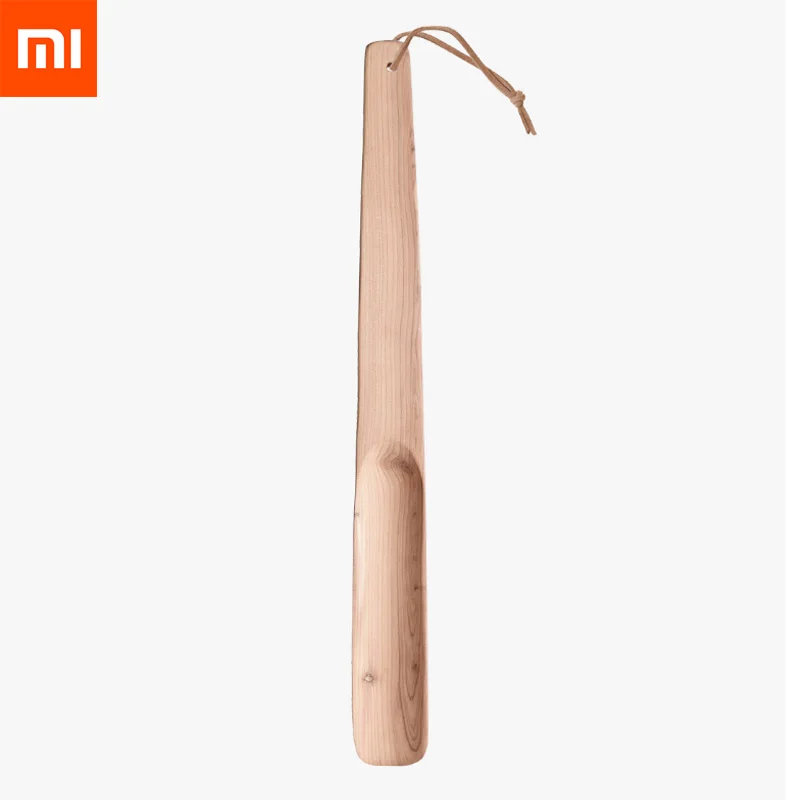 Xiaomi Mijia рожок для обуви профессиональный Прочный Натуральный Деревянный рога для обуви удобная ручка рожок для обуви ложка инструмент для подъема обуви