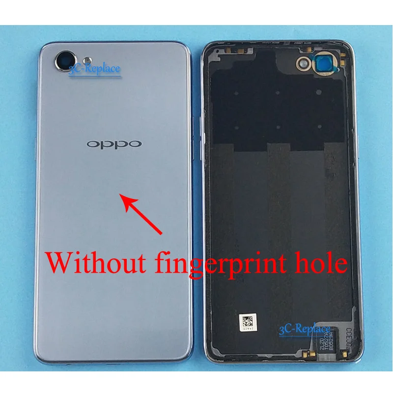 Silver Without hole Черный/красный/розовый/серебристый для Oppo F7/Oppo F7 Youth Edition/Oppo A3 задняя крышка батарейного отсека Корпус Задняя стеклянная часть - Цвет: Silver Without hole