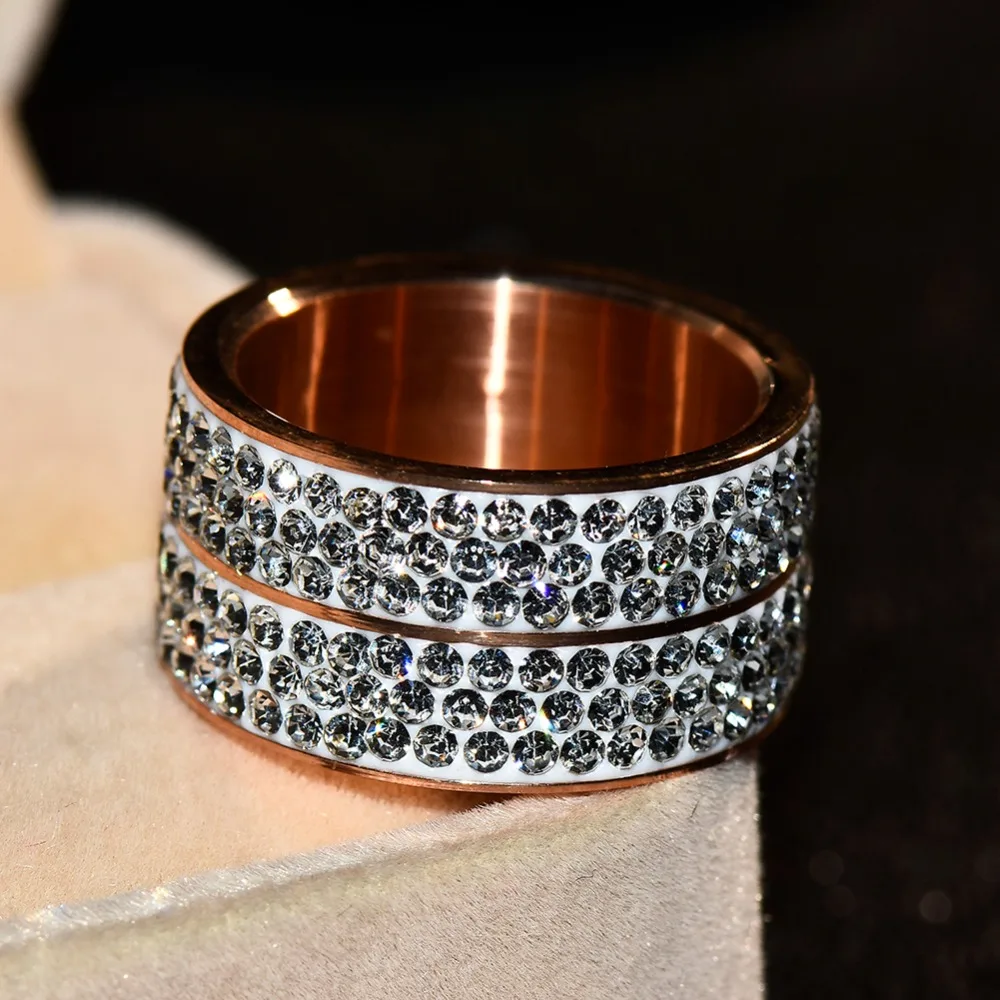 Модные большие кольца из нержавеющей стали для мужчин и женщин обручальное