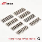 Набор отверток с шестигранным хвостовиком T8 T10 T15 T20 T27 T30 T35 T40, 10 шт., легированная сталь S2, длина 25 мм