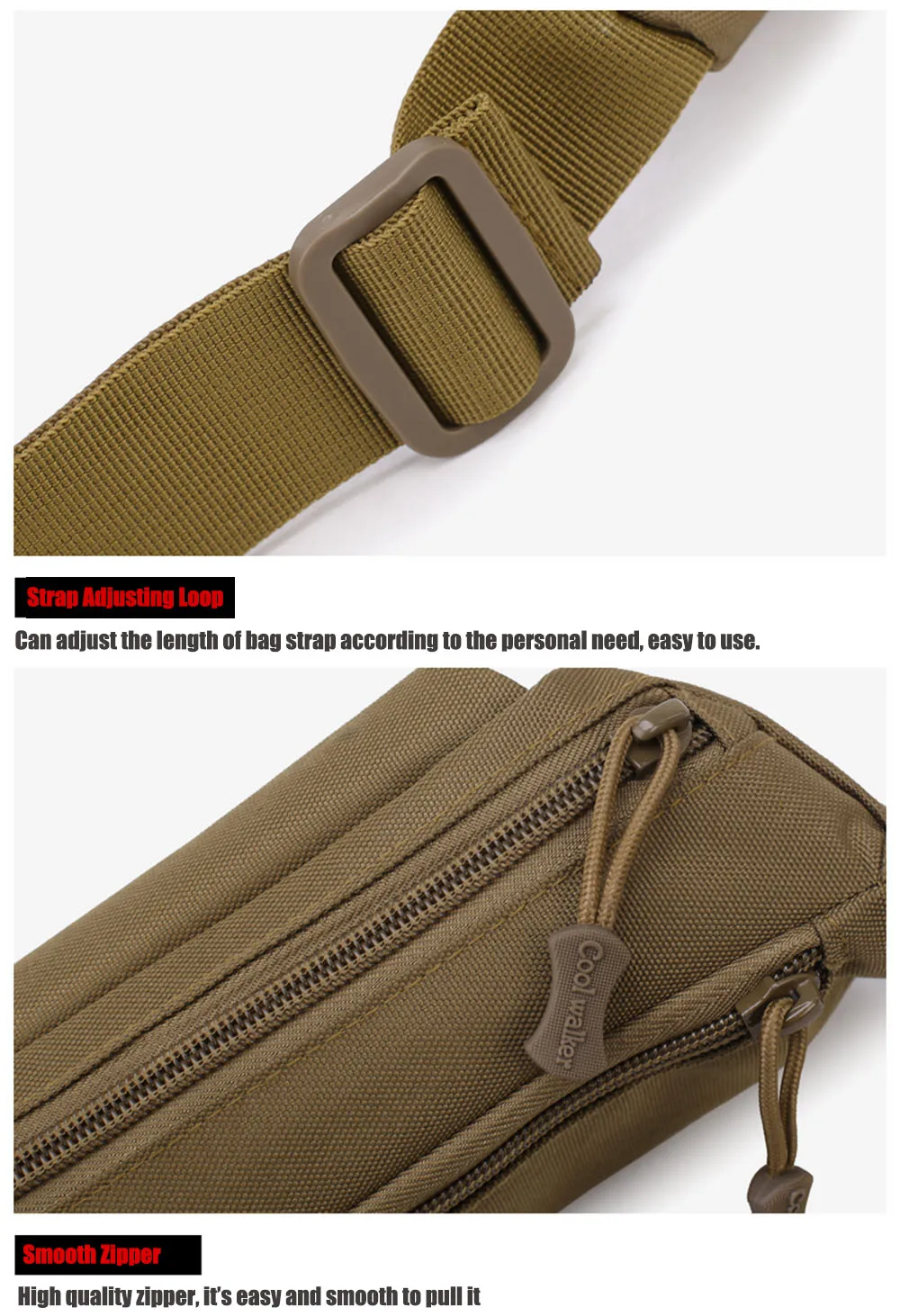 Высокая плотность 900D Oxaford тканевая Мужская Женская Беговая поясная Сумка водонепроницаемая износостойкая для спорта на открытом воздухе Бег Туризм Альпинизм