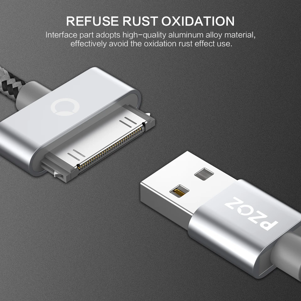 PZOZ USB кабель для быстрой зарядки для iphone 4 s 4s 3g S 3g iPad 1 2 3 iPod Nano itouch 30 Pin зарядное устройство адаптер для синхронизации данных шнур
