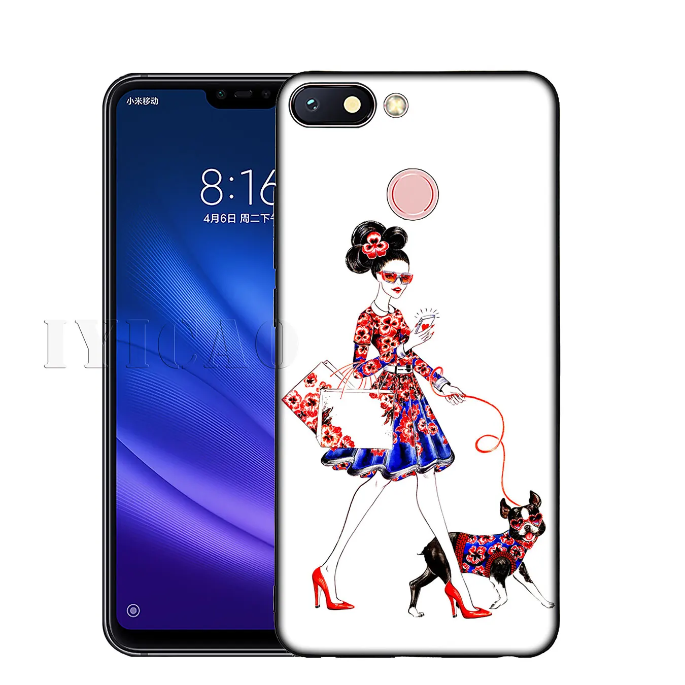 Coffee cup Fashion Slim Mom and daughter girlfriends Case for Xiaomi Redmi K30 K20 8A 7A 6A 5A S2 GO Note 8 8T 7 5 6 Pro |