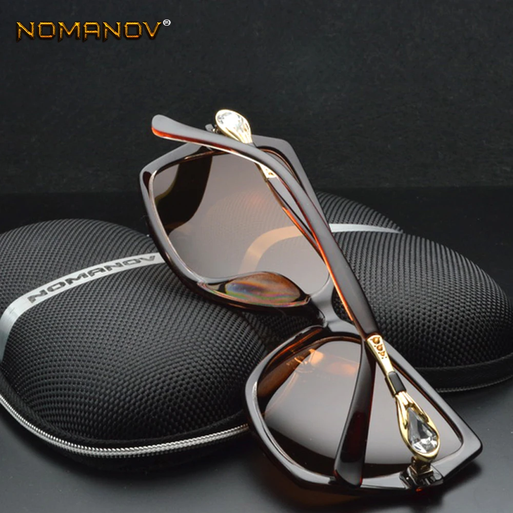 Женские поляризационные солнцезащитные очки бабочки большого размера от 1 до 6 по