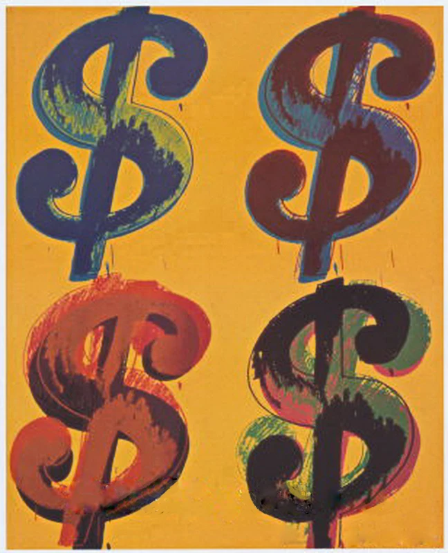 Картина ручной работы popart US dolar на холсте для декора гостиной и обоев галерея | Дом