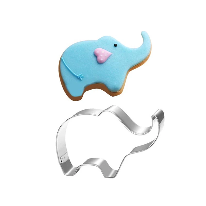 

Stainless Steel Cookie Mold Elephant Shape Cake Fondant Mold Cookie Cutter Kitchen Accessories Cookie Tools Cupcake Decorator