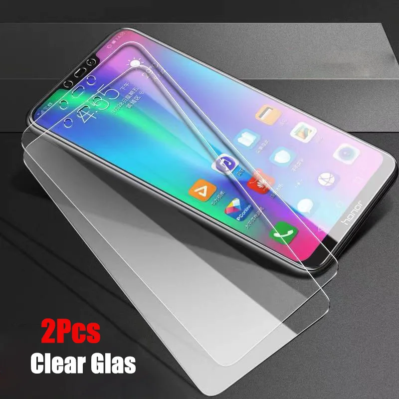 2pcs HD glass 2 шт./лот, полностью закаленное стекло для huawei honor 8X 8C, Защитное стекло для экрана 9 H, анти-Blu-ray, закаленное стекло для huawei honor 8c - Цвет: 2pcs HD glass