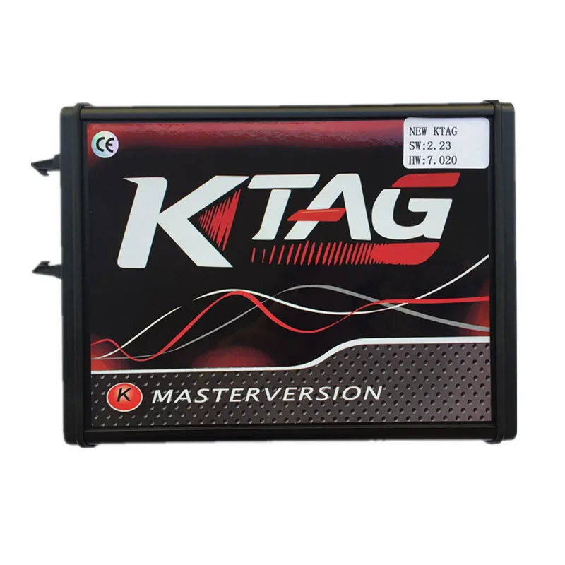 Версия для ЕС онлайн KTAG V7.020 V2.23 красная печатная плата без ограничений по токету с