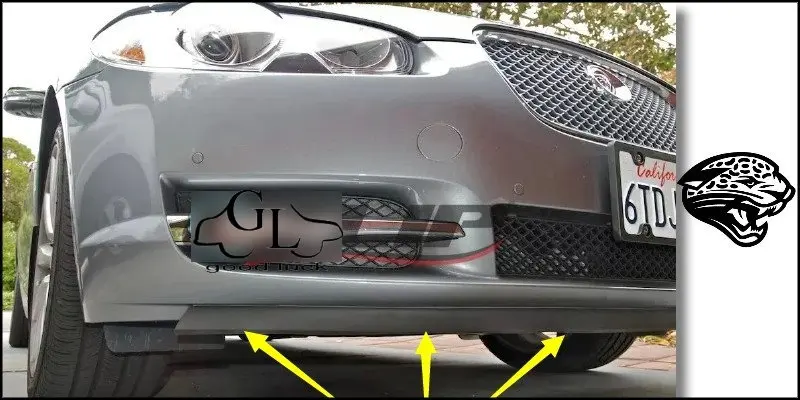 Дефлектор губ для бампера губы Jaguar тип F передняя юбка спойлера ДЛЯ TopGear тюнинга