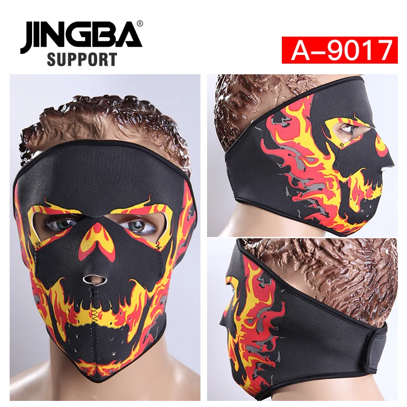 JINGBA Поддержка Горячая Хэллоуин крутой череп маска уличная Теплая Лыжная езда