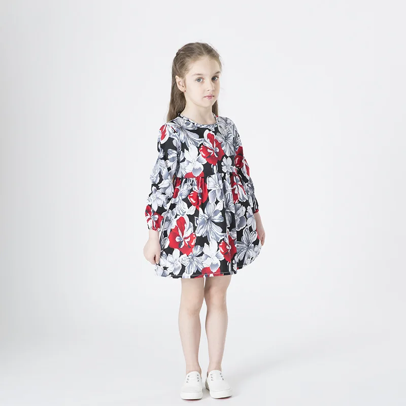 Autumn Spring Girl Cotton Dress Clothes 2017 Kids Dresses For Girls Princess Party Casual Long Sleeve Baby 2-8 Years | Детская одежда и