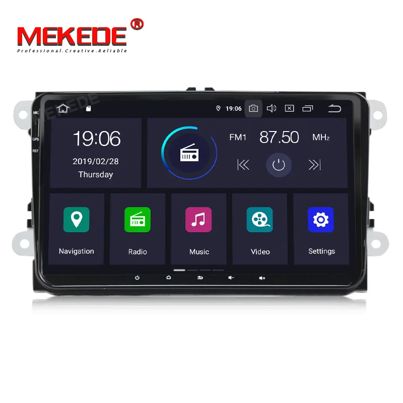 MEKEDE PX30 HD DSP " Android 9,0 автомобильный dvd-плеер для Skoda Fabia octavia Superb Yeti Seat Rapid для golf tiguan polo passat CC