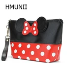 Сумка-Органайзер для путешествий, из полиуретана, с бантом в горошек