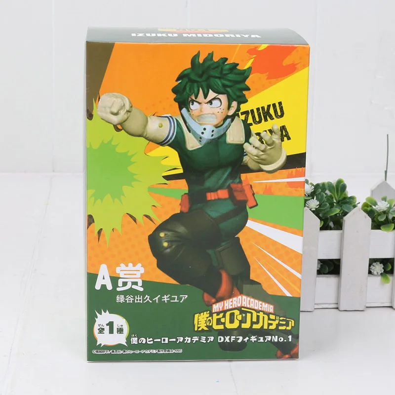 green in box Японское аниме, мой герой, научное окружение, Zero Bakugou, кацуки, Midoriya Izuku Todoroki Shoto, ПВХ фигурка, игрушки 16 см - Цвет: green in box