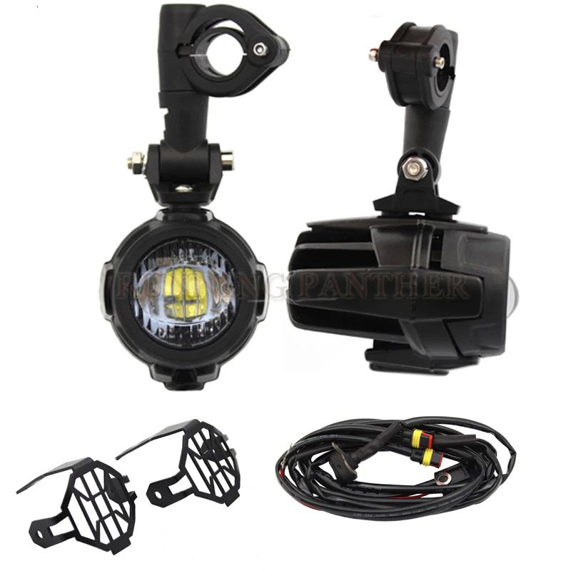 

Universal Motorcycle LED Auxiliary Fog Light Assemblie Driving Lamp 40W Headlight For BMW R1200GS/ADV/F800GS/F700GS/F650FS