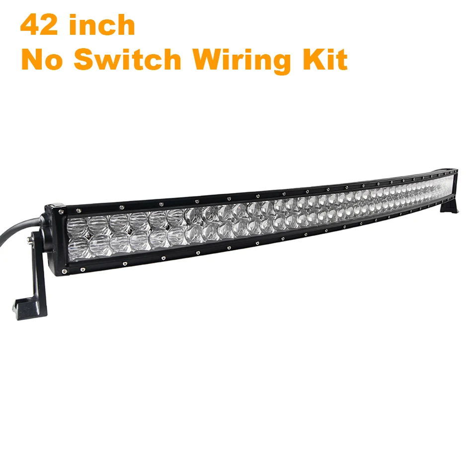 400W No Wire Kit Weketory 5D 22 32 42 52 дюймов 200 Вт 300 Вт 400 Вт 500 Вт изогнутый СВЕТОДИОДНЫЙ светильник для трактора, лодки, внедорожника, 4WD 4x4, автомобиль, грузовик, внедорожник, ATV - Цвет: 400W No Wire Kit