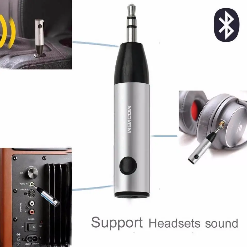 Беспроводной Портативный Bluetooth аудио 4 1 музыкальный приемник адаптер 3 5 мм с