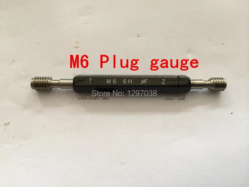 

2PCS M6 Thread plug gauge gauging tools measurement