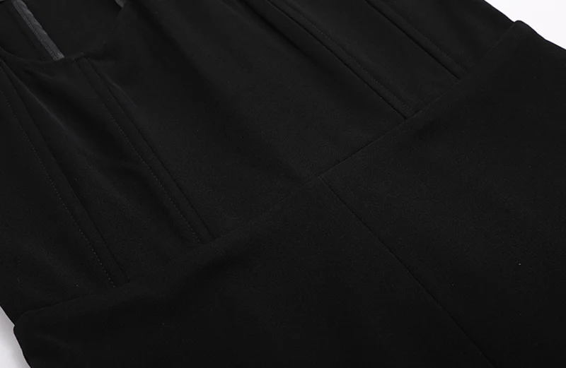 TWOTWINSTYLE базовые Комбинезоны для женщин с высокой талией тонкие облегающие черные длинные брюки большого размера Женская Весенняя летняя одежда