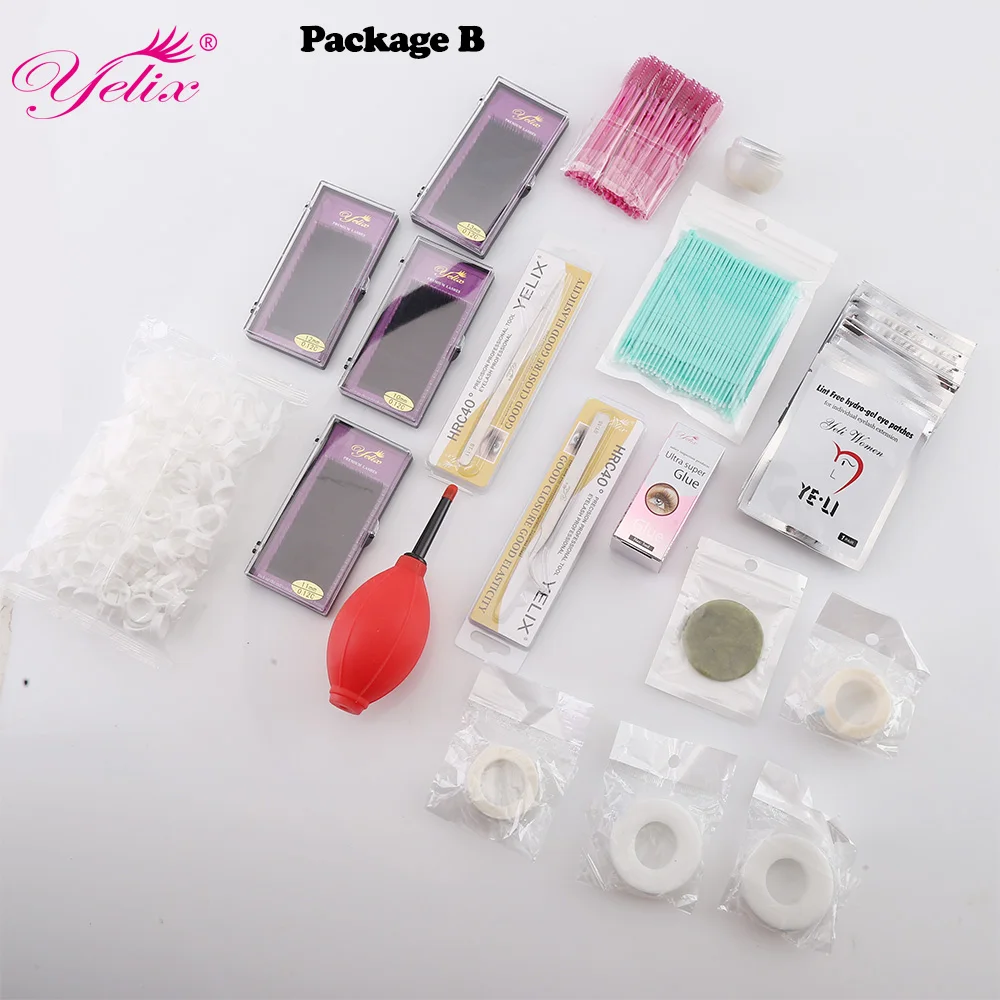 Professional Makeup Eye Lashes Tools kit Natural False Eyelash Extension Tool Mink eyelashes Beauty set 12 kinds | Красота и здоровье