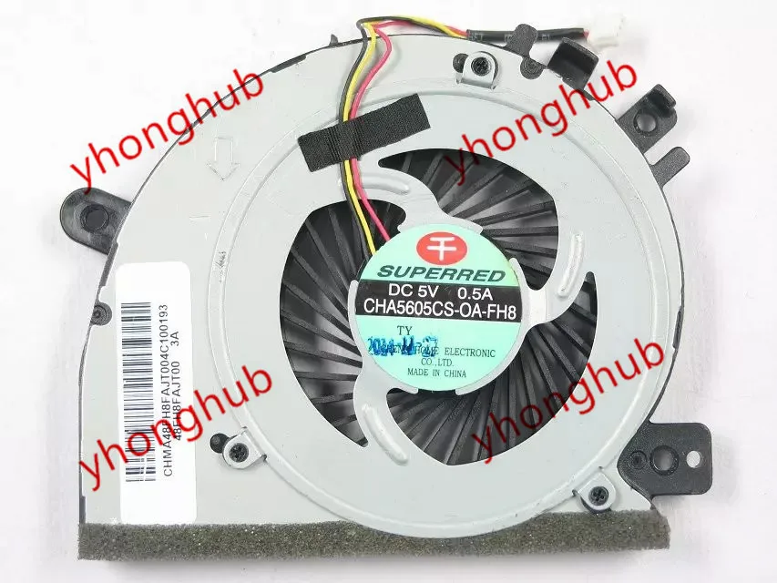 SUPERRED CHA5605CS OA FH8 DC 5V 0.50A 3 жильный Сервер вентилятор охлаждения ноутбука|square fan|server