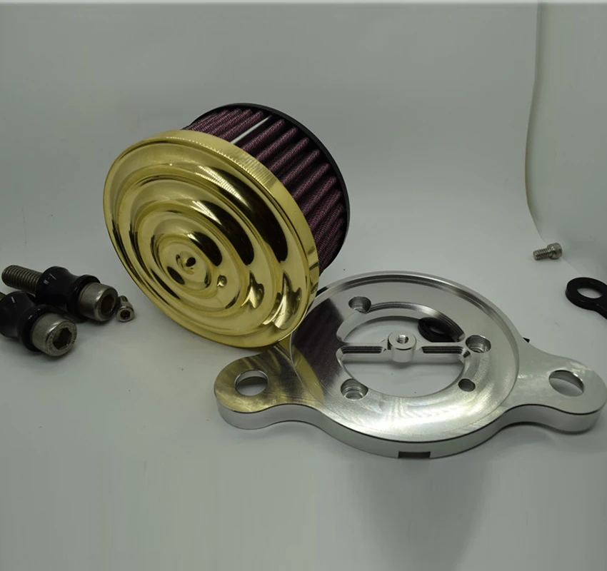 

Edge Cut Brass Air Cleaner Intake Filter For Harley Sportster