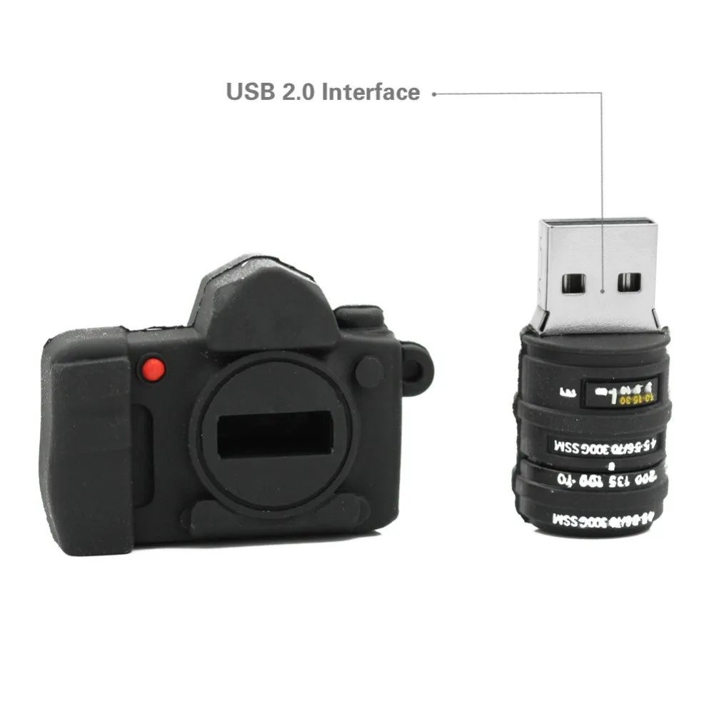 USB флеш-накопитель 64 ГБ, флеш-накопитель 32 ГБ, usb 2,0, 16 ГБ, 8 ГБ, 4 Гб, зеркальная камера, флеш-карта, карта памяти, милый u-диск, флешка