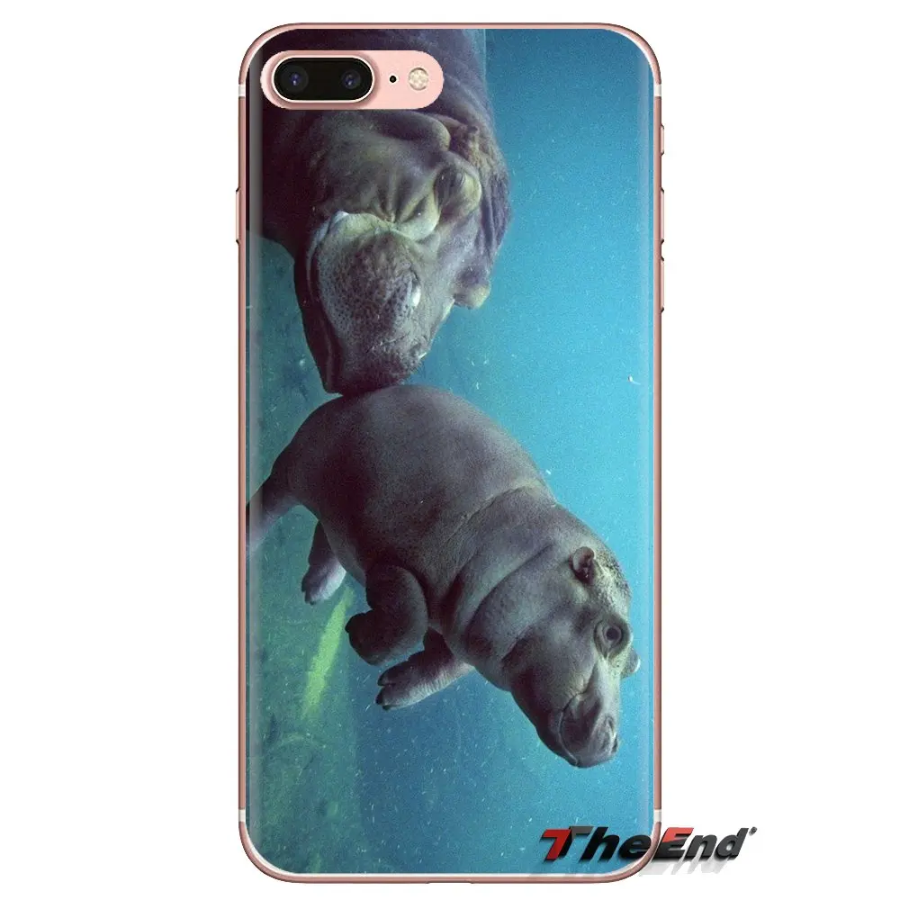 For Xiaomi Mi3 Samsung A10 A30 A40 A50 A60 A70 Galaxy S2 Note 2 Grand Core Prime Soft Transparent Covers Cute Animals Baby Hippo |