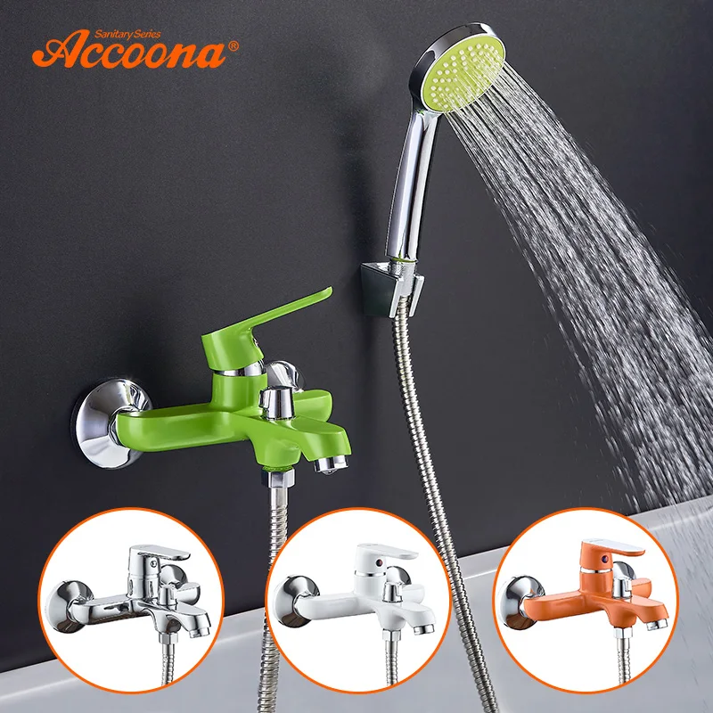 

Accoona Colorful Bathtub Faucet Shower Set Lacquered Bathroom Faucets Brass Bath Faucet Waterfall Classic Bathroom Faucet A6366