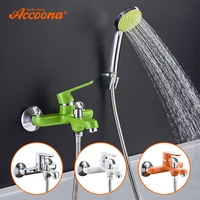 accoona colorful bathtub faucet shower set lacquered bathroom faucets brass bath faucet waterfall classic bathroom faucet a6366