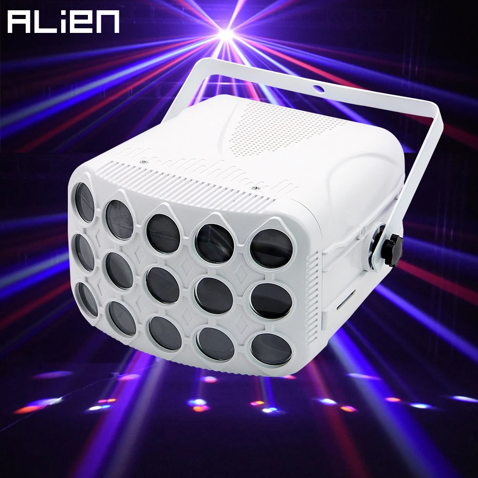 ALIEN 30 Вт DMX 512 RGBW 8 цветов светодиодный диско DJ луч Spot Butteryfly светильник вечерние праздничные рождественские бар Свадебный сценический светильник ing Effect