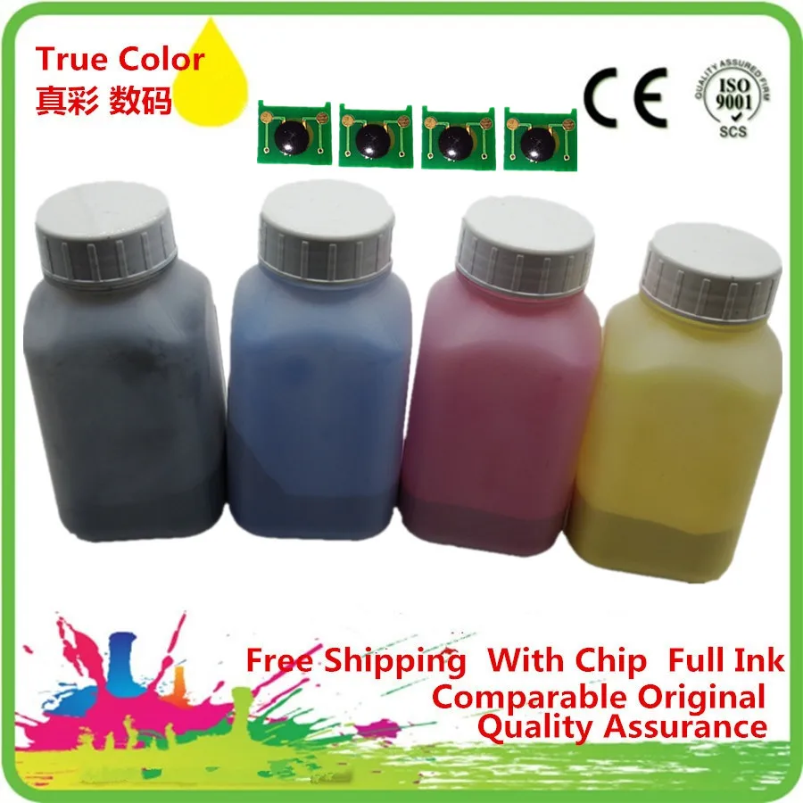 

4 x Refill Color Laser Toner Powder For LaserJet CP-3525 CP-3520 CP-3525 CM-3530 CE250A 504A CE250X 504X Printer