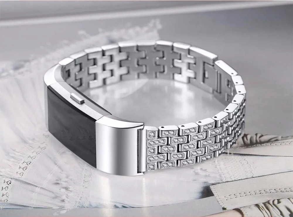 OULUCCI металлический ремешок из нержавеющей стали для браслета Fitbit charge 2 Миланская петля Магнитный Fitbit charge 3 ремешок умный Браслет для женщин и мужчин