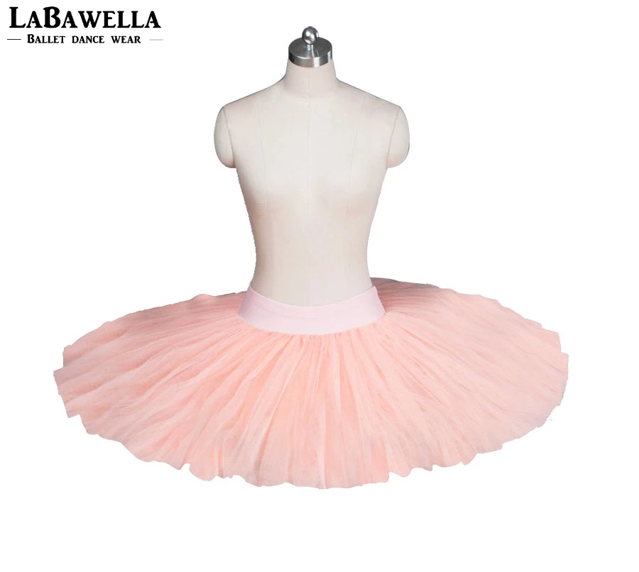 

Platter peach pink half ballet tutu girls kids rehearsal pancake ballet tutu costume skirtBT8923